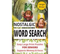 My Therapy Nostalgic Word Search: Easy Large Print Puzzles for Seniors | Memory Support, Brain Games for Relaxation & Focus