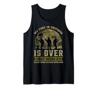 My Time in Uniform Is Over But Being a Desert Storm Vetera Canotta