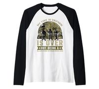 My Time in Uniform Is Over But Being a Desert Storm Vetera Maglia con Maniche Raglan