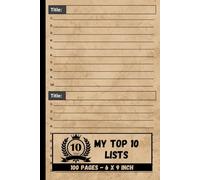 My Top 10 Lists: Favorite Things Record Notebook | Top 10 Ranking List | Top Ten Tracking Journal
