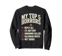 My Top 5 Horrors Adulting Horror Meme Funny Work Humor Felpa