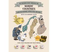 My Treasure Hunt Through the Nordic Countries: Color, solve challenges and collect medals!