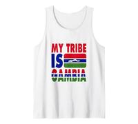 My Tribe is Gambia Adoro la Mappa della Bandiera del Gambia Canotta
