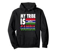 My Tribe is Gambia Adoro la Mappa della Bandiera del Gambia Felpa con Cappuccio