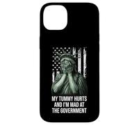 My Tummy Hurts and I'm at the Government Protest Resist Flag Custodia per iPhone 14 Plus
