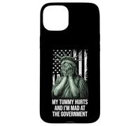 My Tummy Hurts and I'm at the Government Protest Resist Flag Custodia per iPhone 15 Plus