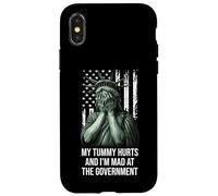 My Tummy Hurts and I'm at the Government Protest Resist Flag Custodia per iPhone X/XS