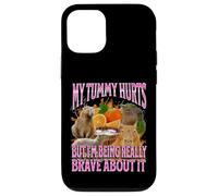 My Tummy Hurts Funny Capybara Meme Bootleg Graphics Custodia per iPhone 12/12 Pro