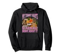 My Tummy Hurts Funny Capybara Meme Bootleg Graphics Felpa con Cappuccio
