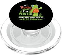 My Turtle Thinks I'm Perfect Who Cares What | Tartaruga PopSockets PopGrip per MagSafe