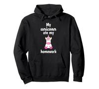 My Unicorn Ate My Homework Unicorn Lover Felpa con Cappuccio