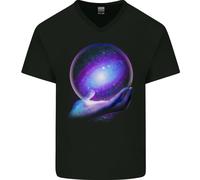 My Universe Pianeti Astronomia Spazio Galaxy Uomo Scollo A V Cotone T-Shirt