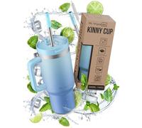 My Vesperbox Kinny Cup - Thermos - Borraccia con cannuccia 500, 950 ml - Tazza da caffè To Go - Thermos in acciaio inox senza BPA e melamina