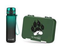 My Vesperbox - Len - Set - Contenitore per il pranzo e borraccia da 500 ml per bambini, a prova di perdite e senza BPA, contenitore per il pranzo per la scuola e l'asilo - Set Bento Box