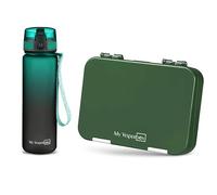 My Vesperbox - Len - Set - Contenitore per il pranzo e borraccia da 500 ml per bambini, a prova di perdite e senza BPA, contenitore per il pranzo per la scuola e l'asilo - Set Bento Box