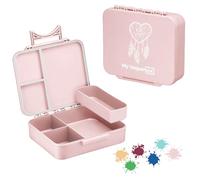 My Vesperbox LIV - Bento Box per bambini - Made in Germany - A base biologica - a prova di perdite & suddivisa - senza BPA - estremamente robusto - Contenitore per il pranzo con scomparti
