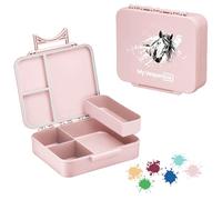 My Vesperbox LIV - Bento Box per bambini - Made in Germany - A base biologica - a prova di perdite & suddivisa - senza BPA - estremamente robusto - Contenitore per il pranzo con scomparti