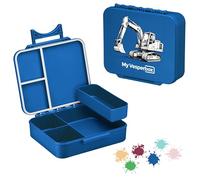 My Vesperbox LIV - Bento Box per bambini - Made in Germany - A base biologica - a prova di perdite & suddivisa - senza BPA - estremamente robusto - Contenitore per il pranzo con scomparti