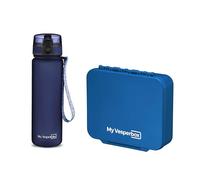 My Vesperbox Liv Set - Contenitore per il pranzo e borraccia da 500 ml per bambini, a prova di perdite e senza BPA, contenitore per il pranzo per la scuola e l'asilo - Set Bento Box - Made in Germany