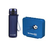 My Vesperbox Liv Set - Contenitore per il pranzo e borraccia da 500 ml per bambini, a prova di perdite e senza BPA, contenitore per il pranzo per la scuola e l'asilo - Set Bento Box - Made in Germany