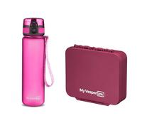 My Vesperbox Liv Set - Contenitore per il pranzo e borraccia da 500 ml per bambini, a prova di perdite e senza BPA, contenitore per il pranzo per la scuola e l'asilo - Set Bento Box - Made in Germany