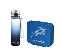 My Vesperbox Liv Set - Contenitore per il pranzo e borraccia da 500 ml per bambini, a prova di perdite e senza BPA, contenitore per il pranzo per la scuola e l'asilo - Set Bento Box - Made in Germany