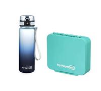 My Vesperbox Liv Set - Contenitore per il pranzo e borraccia da 500 ml per bambini, a prova di perdite e senza BPA, contenitore per il pranzo per la scuola e l'asilo - Set Bento Box - Made in Germany