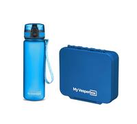 My Vesperbox Liv Set - Contenitore per il pranzo e borraccia da 500 ml per bambini, a prova di perdite e senza BPA, contenitore per il pranzo per la scuola e l'asilo - Set Bento Box - Made in Germany