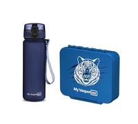My Vesperbox Liv Set - Contenitore per il pranzo e borraccia da 500 ml per bambini, a prova di perdite e senza BPA, contenitore per il pranzo per la scuola e l'asilo - Set Bento Box - Made in Germany
