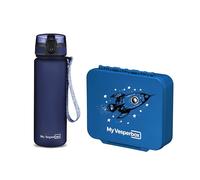 My Vesperbox Liv Set - Contenitore per il pranzo e borraccia da 500 ml per bambini, a prova di perdite e senza BPA, contenitore per il pranzo per la scuola e l'asilo - Set Bento Box - Made in Germany