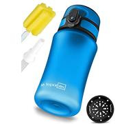 My Vesperbox Minny - Borraccia per bambini a prova di perdite, 350 ml, 500 ml, 750 ml, con cannuccia o colino, leggera borraccia in Tritan, senza BPA, per asilo, scuola