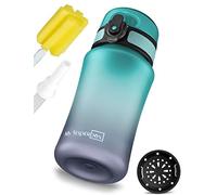 My Vesperbox Minny - Borraccia per bambini a prova di perdite, 350 ml, 500 ml, 750 ml, con cannuccia o colino, leggera borraccia in Tritan, senza BPA, per asilo, scuola