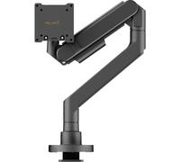my wall Braccio mobile per monitor - HL65L, supporto per monitor di grandi dimensioni, regolabile in altezza, orientabile e inclinabile, molla a gas, per ufficio e giochi, portata fino a 27 kg