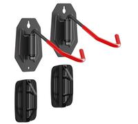 my wall Confezione da 2 supporti da parete per bicicletta, orientabili, fino a 90 mm di larghezza, 30 kg per supporto, per bicicletta, salvaspazio, in acciaio, per mountain bike, bici da corsa, e-bike