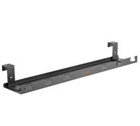 my wall Gestione cavi da scrivania HZ47L - semplice montaggio da tavolo, viti o appendere, lunghezza 590 mm, larghezza 131 mm, capacità di carico 5 kg, gestione cavi per scrivanie, montaggio sotto il