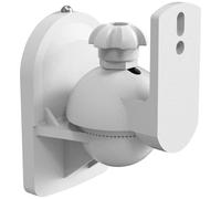 myWall HB 6 WL - Supporto da parete per altoparlanti inclinabile, girevole Distanza dalla parete (max): 64 mm, bianco 1 paio