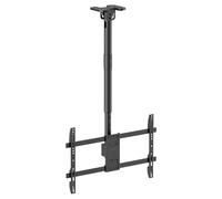 my wall Supporto mobile per TV da soffitto - HD8L, supporto da soffitto per TV da 43"-86", girevole e inclinabile, asta telescopica, max. 60 kg, supporto da soffitto per TV per soffitti piatti e