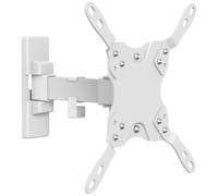 mywall HF11-1WL - Supporto da parete per schermi piatti, VESA 75-200, dimensioni da 23-42", inclinazione: +5°/-12°, girevole a 180°, supporto per monitor con sospensione cavi