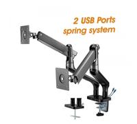 MYW HL22-2L - Supporto da tavolo completamente mobile per 2 da 17 a 32''
