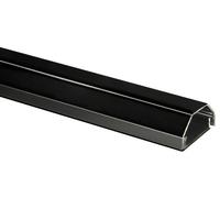 My Wall HZ3-1,1L - Canalina per cavi in alluminio per supporti da parete, 2 pezzi, colore: Nero