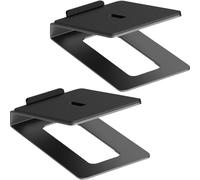 my wall Supporto per altoparlanti da tavolo - HS33-1L, 2 altoparlanti con tappetino anti-vibrazione, angolo di inclinazione di 16°, portata fino a 10 kg, supporto per scatole PC o monitor da studio