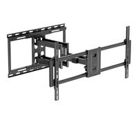 my wall Supporto da parete orientabile per TV fino a 100 pollici, HP43L, supporto per TV orientabile per 43-100 pollici (109-254 cm), portata fino a 80 kg, inclinabile e girevole, distanza variabile
