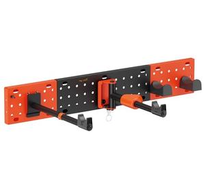 my wall Supporto da parete modulare per bicicletta - HR13L, sospensione verticale e orizzontale, supporto per bicicletta per ruote fino a 30 kg e 45 mm di larghezza, due ganci aggiuntivi con una