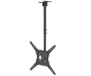My Wall Supporto mobile da soffitto per TV HD9L, 23-55", per soffitti piatti e inclinati, regolabile in altezza, girevole e inclinabile, VESA da 75 x 75 a 400 x 400, gestione dei cavi, per soffitti