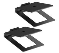 my wall Supporto per altoparlanti da tavolo - HS33-2L, 2 altoparlanti con tappetino anti-vibrazione, angolo di inclinazione di 16°, portata fino a 10 kg, supporto per scatole PC o monitor da studio