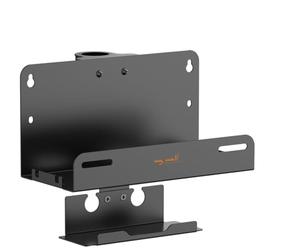 my wall Supporto per lettore multimediale - HZ53L, montaggio su supporto TV con tubo da 35 mm, ripiano per ciabatta, supporto per scatola streaming, IP TV, console da gioco, accessori TV, portata fino