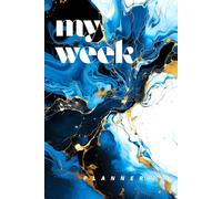 My Week: The planner that makes work organization easier. 6x9 inches (15.24 x 22.86 cm), one-year planning + work calendar page.