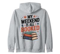 My Weekend is all Booked per Gli Amanti dei Libri Felpa con Cappuccio
