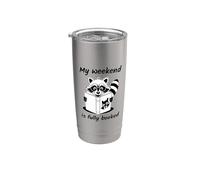 My Weekend Is Fully Booked Bicchiere termico in acciaio inox doppia parete