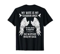 My Wife is My Guardian Angel In Heaven Memorial Tees Maglietta